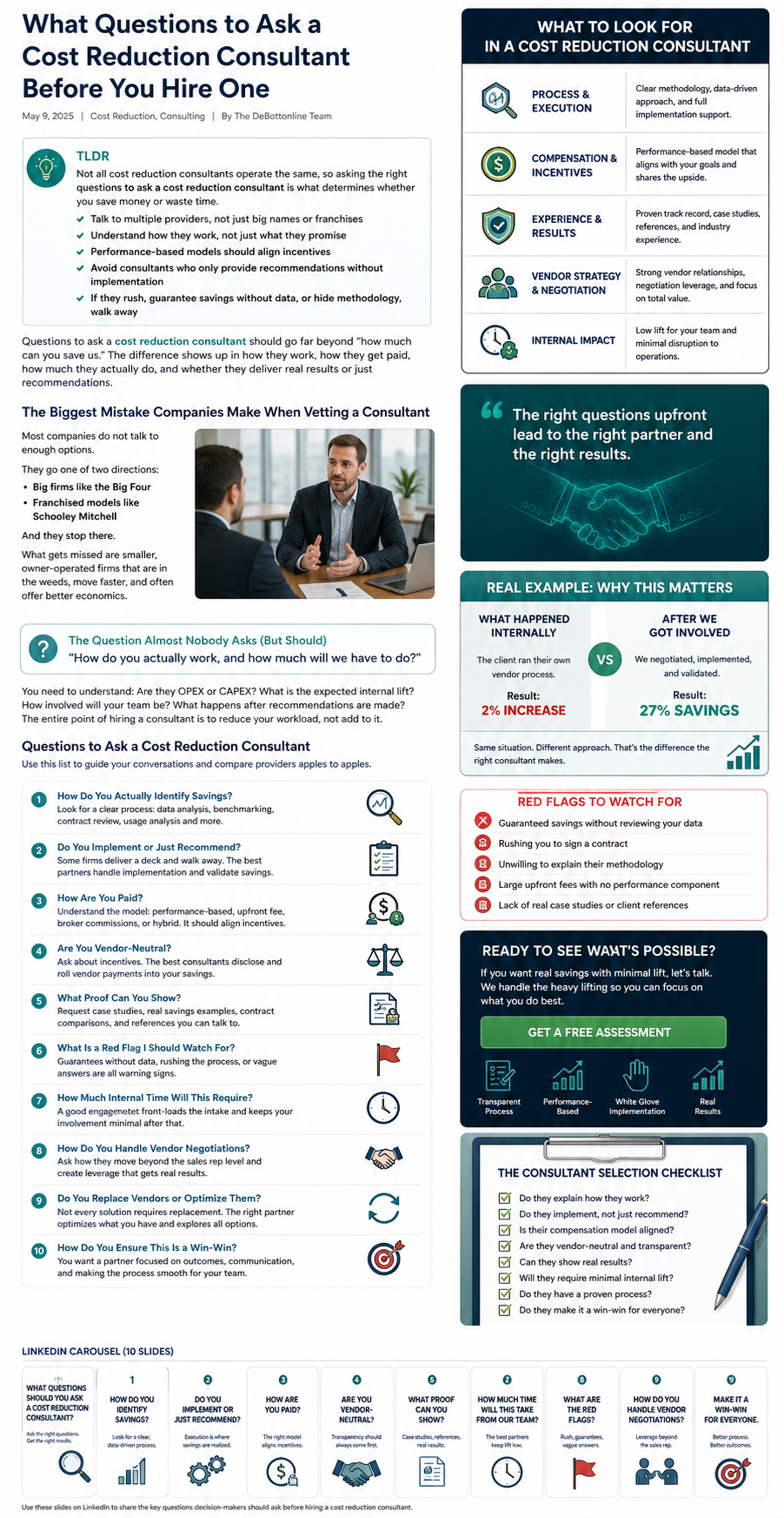 Questions to Ask a Cost Reduction Consultant Before You Hire One